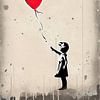 Banksy Poster Print Impression d'art Ballon Girl sur Niklas Maximilian