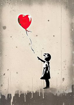 Banksy Poster Print Kunstdruk Ballon Meisje van Niklas Maximilian