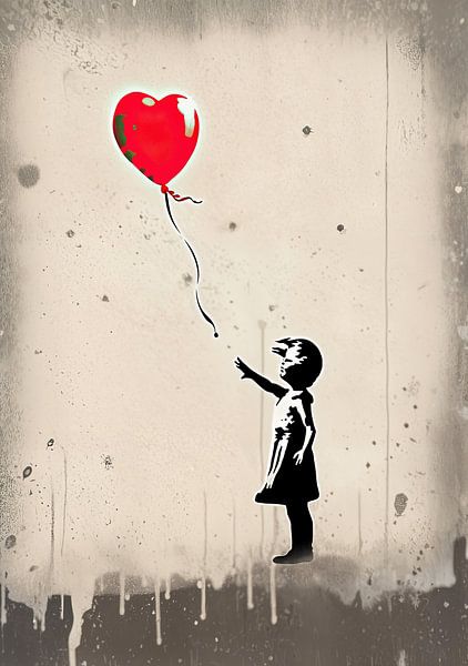 Banksy Poster Print Art Print Balloon Girl by Niklas Maximilian