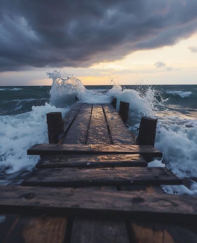 Golden hour by the sea