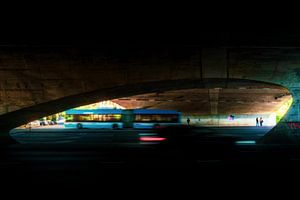 Circulation des bus sur un viaduc à Arnhem