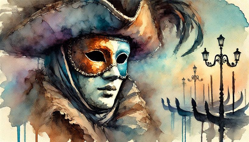Venetian mask by Nicolette Vermeulen