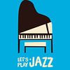 Let's play jazz (blauw) van Rene Hamann