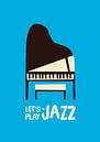 Let's play jazz (bleu) par Rene Hamann Aperçu