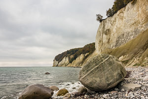 Die Ostseeküste auf der Insel Rügen im Herbst