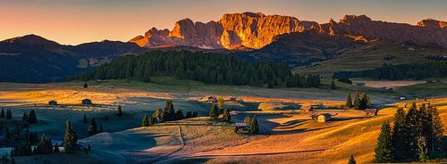 Zonsopkomst op Alpe di Siusi