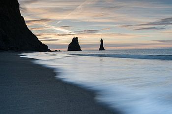 Zwart Strand Gouden Uur