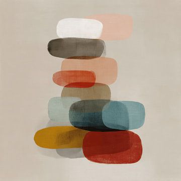 Moderne Abstraktion im japanischen Stil