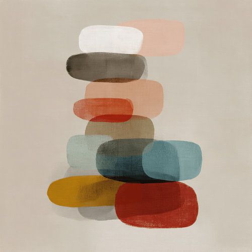 Modern abstract in Japandi stijl