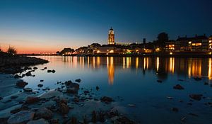 Deventer skyline @ night 1 van Lex Scholten