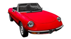 Alfa Romeo Spider "Coda Tronca" in red