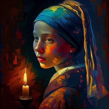 The girl and the candle van Bianca ter Riet