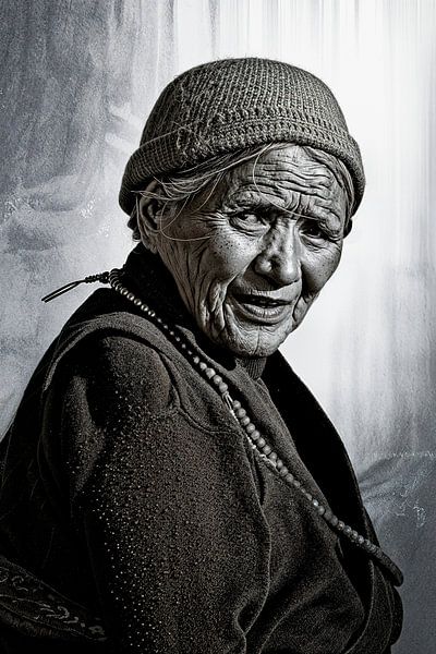 tibetaanse dame by rene schuiling