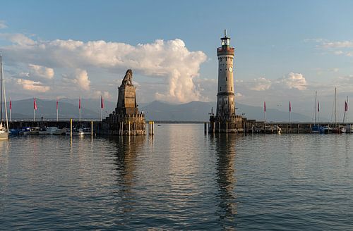 Lindau haven wolken