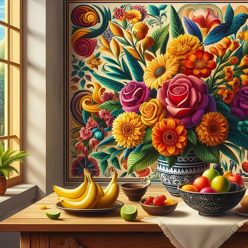 Fruit and flowers by Tatjana Korneeva