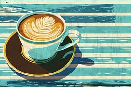 Enjoy coffee - Colourful abstraction