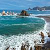 Gueirúa Beach in Spanje van Truus Nijland