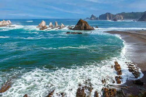Gueirúa Beach in Spanje