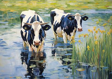 Modern Cows 73913 by ARTEO Paintings