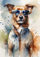 dog watercolor