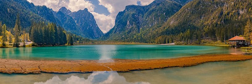 Panorama of Lake Dobbiaco by Henk Meijer Photography