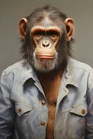 Portrait d'un singe coriace