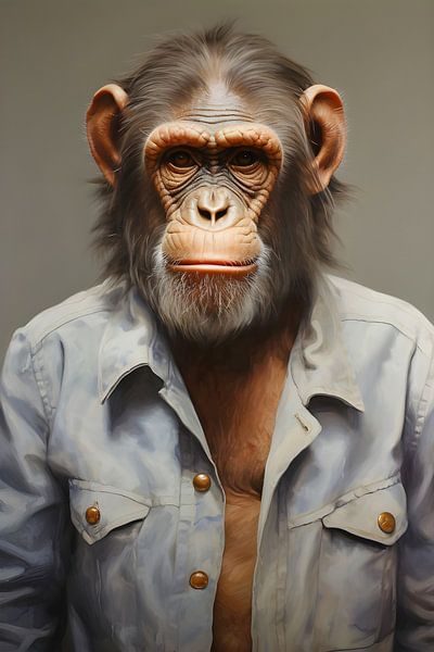 Stoere Apen Portret van But First Framing