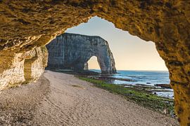 The Elephant Rock of Étretat (Normandy) by Kees Hasenaar