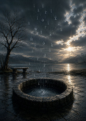Des mots comme des gouttes de pluie