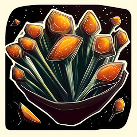 Galactic flora: Ember blossom
