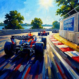Circuit Gilles Villeneuve F1 Art Painting by Jan Keteleer