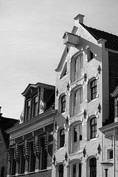 Wit pakhuis in Groningen van Foto's uit Groningen