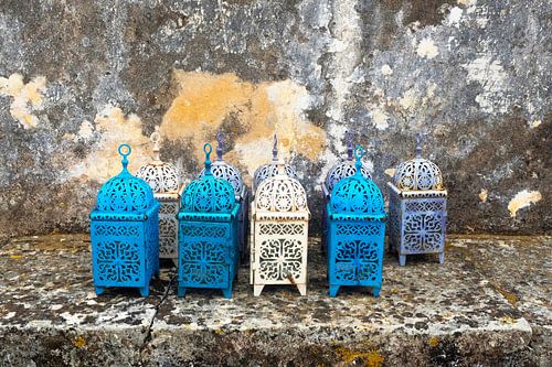 Stilleven met lantaarns