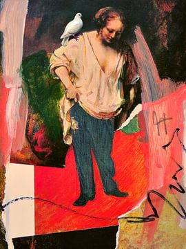 Hendrickje und una paloma blanca