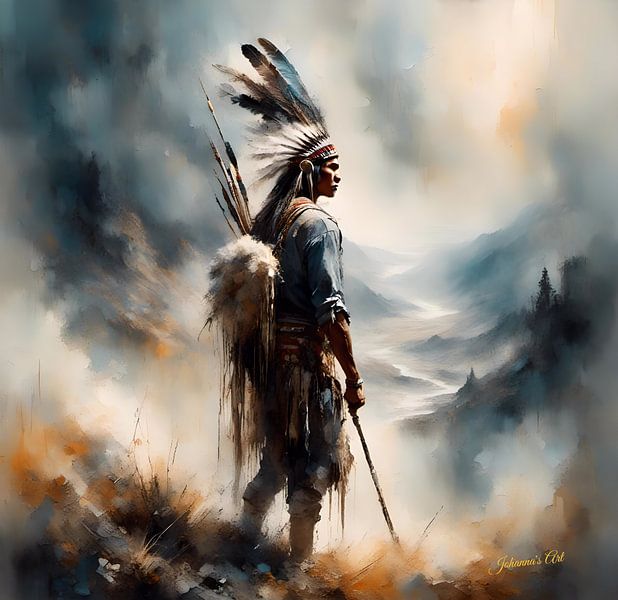 Native American Heritage 68 by Johannas Art Creations