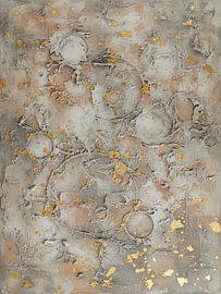 Peinture abstraite industrielle en technique mixte