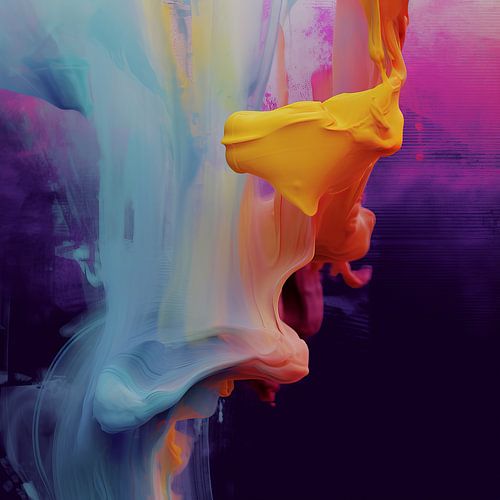 Modern und abstrakt: "Neon splash"