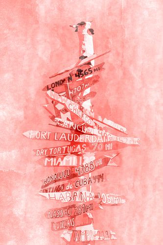 Grafische wegwijzer levend koraal