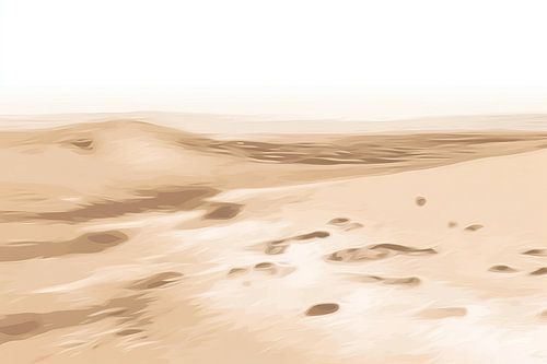 Beige Malerei Harmony's Embrace | Landschaftsmalerei
