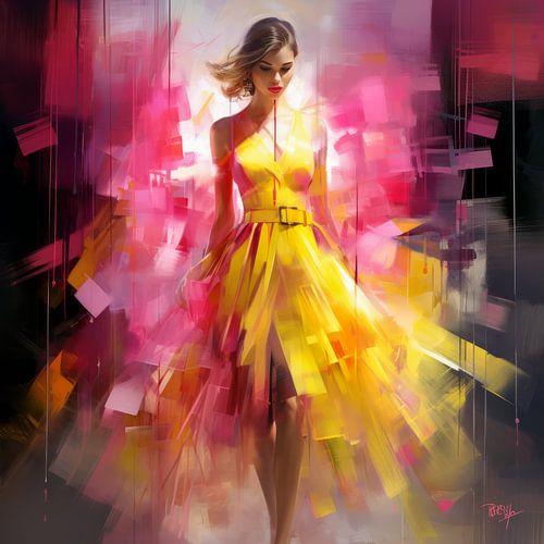 Portret dress to impress Pop of colour II