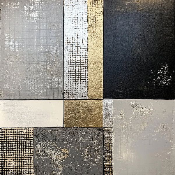 Geometrie | Gilded Geometry van ARTEO Schilderijen