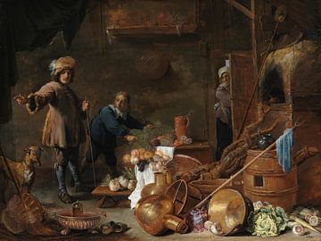 Kitchen Interior, David Teniers the Younger, Jan Davidsz. de Heem