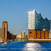 Panorama de Hambourg avec l'Elbphilharmonie sur Ursula Reins