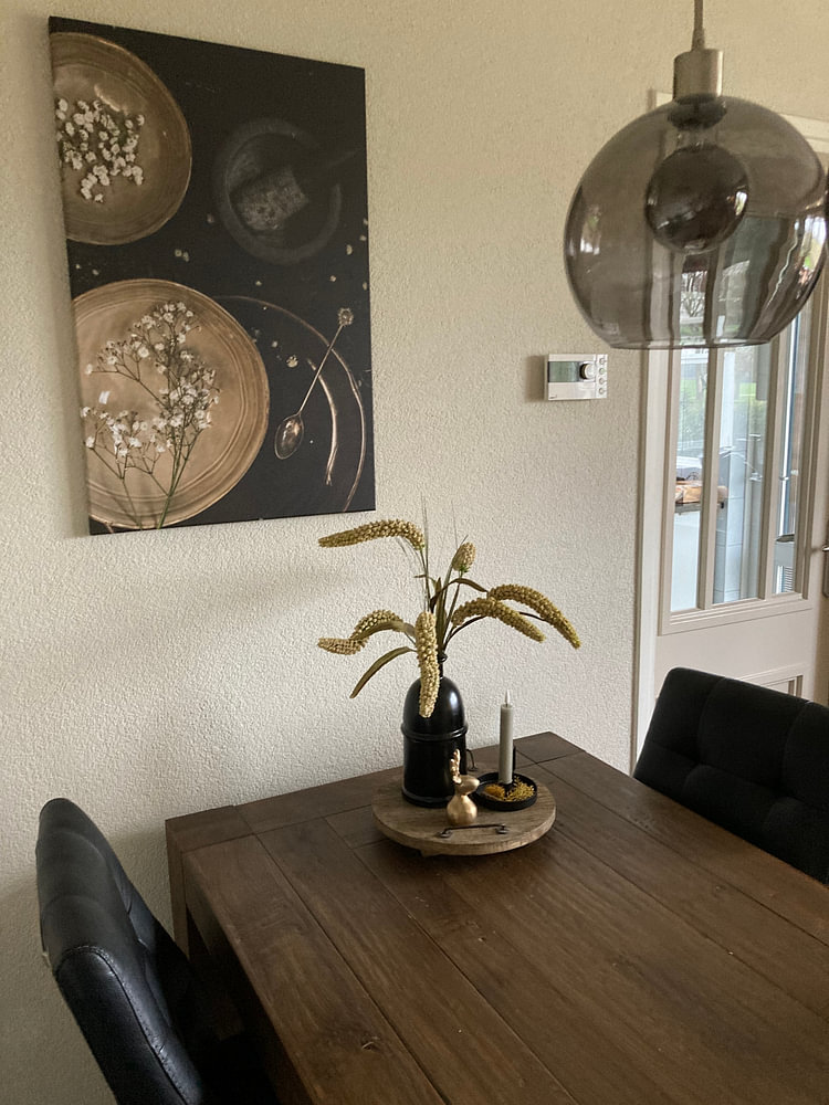 Blumen auf einem Teller
