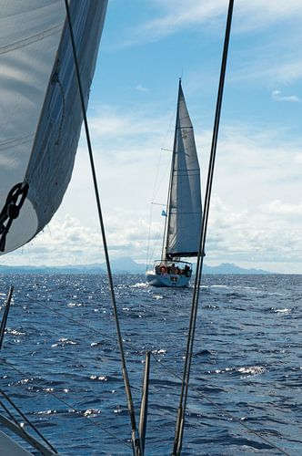 Relaxing on the way across