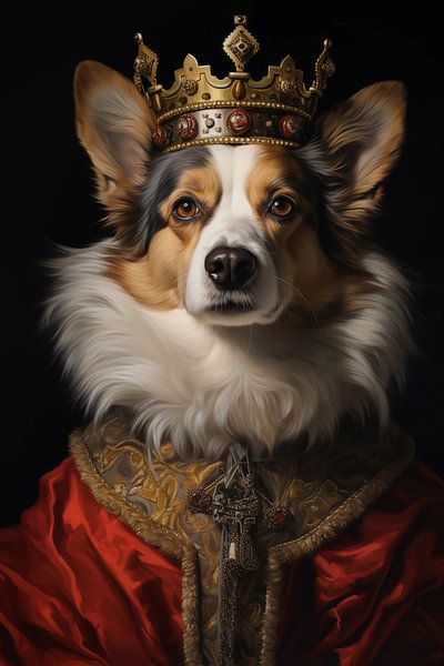 Royal dog portrait by haroulita