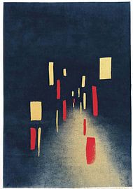 Lumières abstraites de la ville la nuit sur Niklas Maximilian