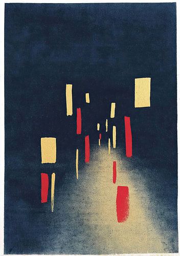 Abstracte stadslichten bij nacht