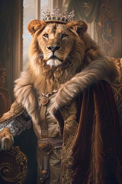 Lion royal par Poster Art Shop
