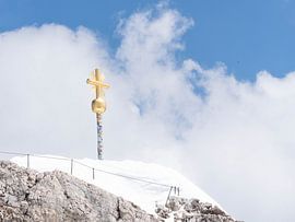 Vue depuis la Zugspitze, le plus haut sommet d'Allemagne